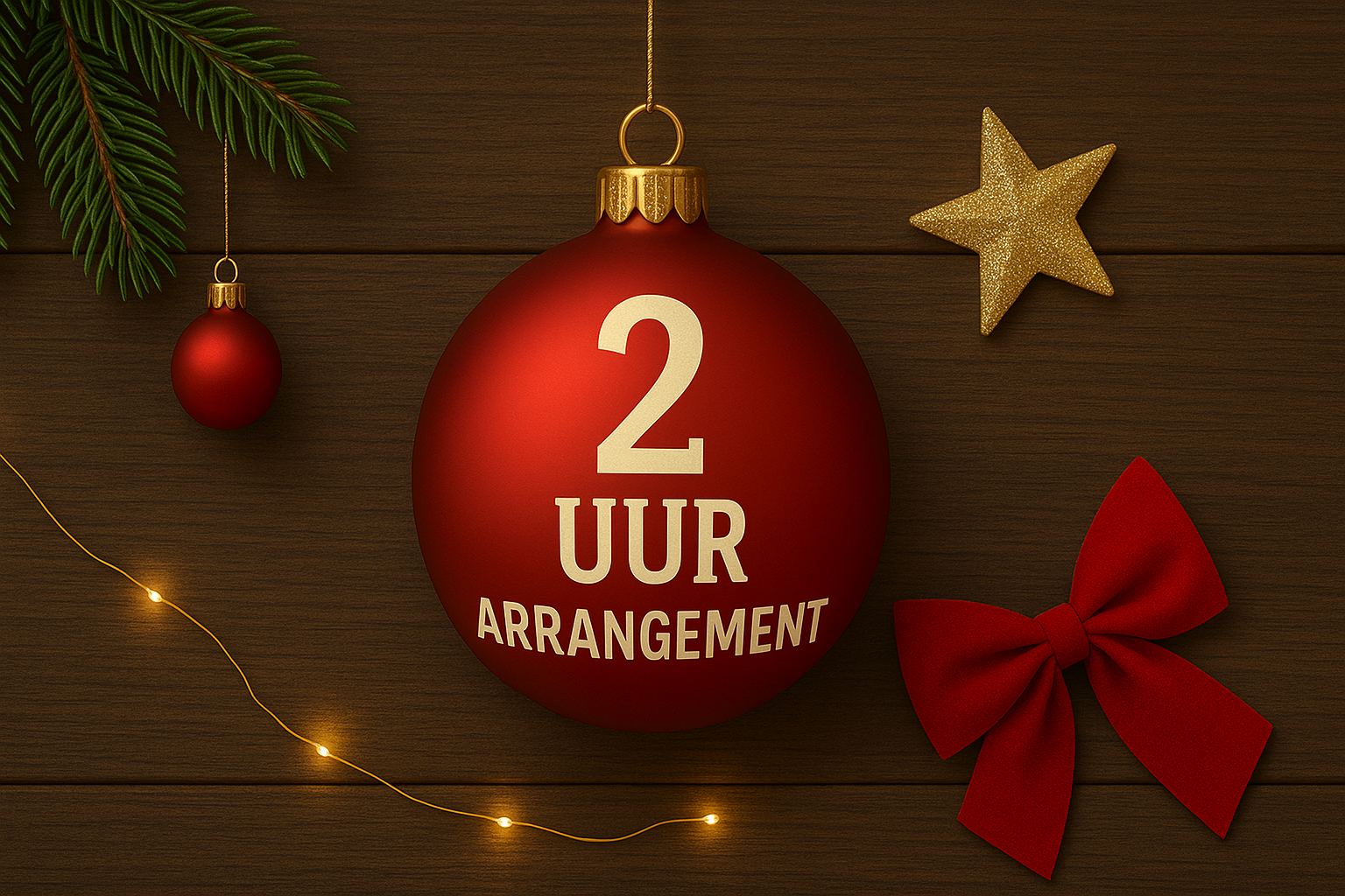 Kerstarrangement 2 uur