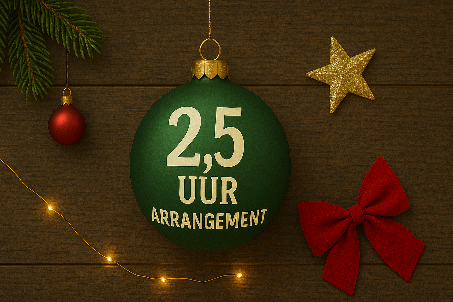 Kerstarrangement 2,5 uur