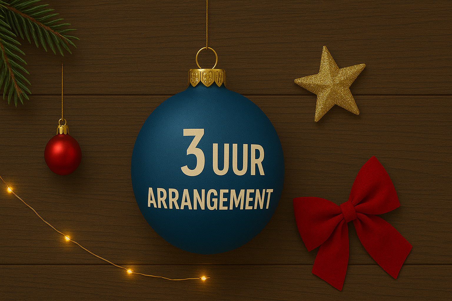Kerstarrangement 3 uur