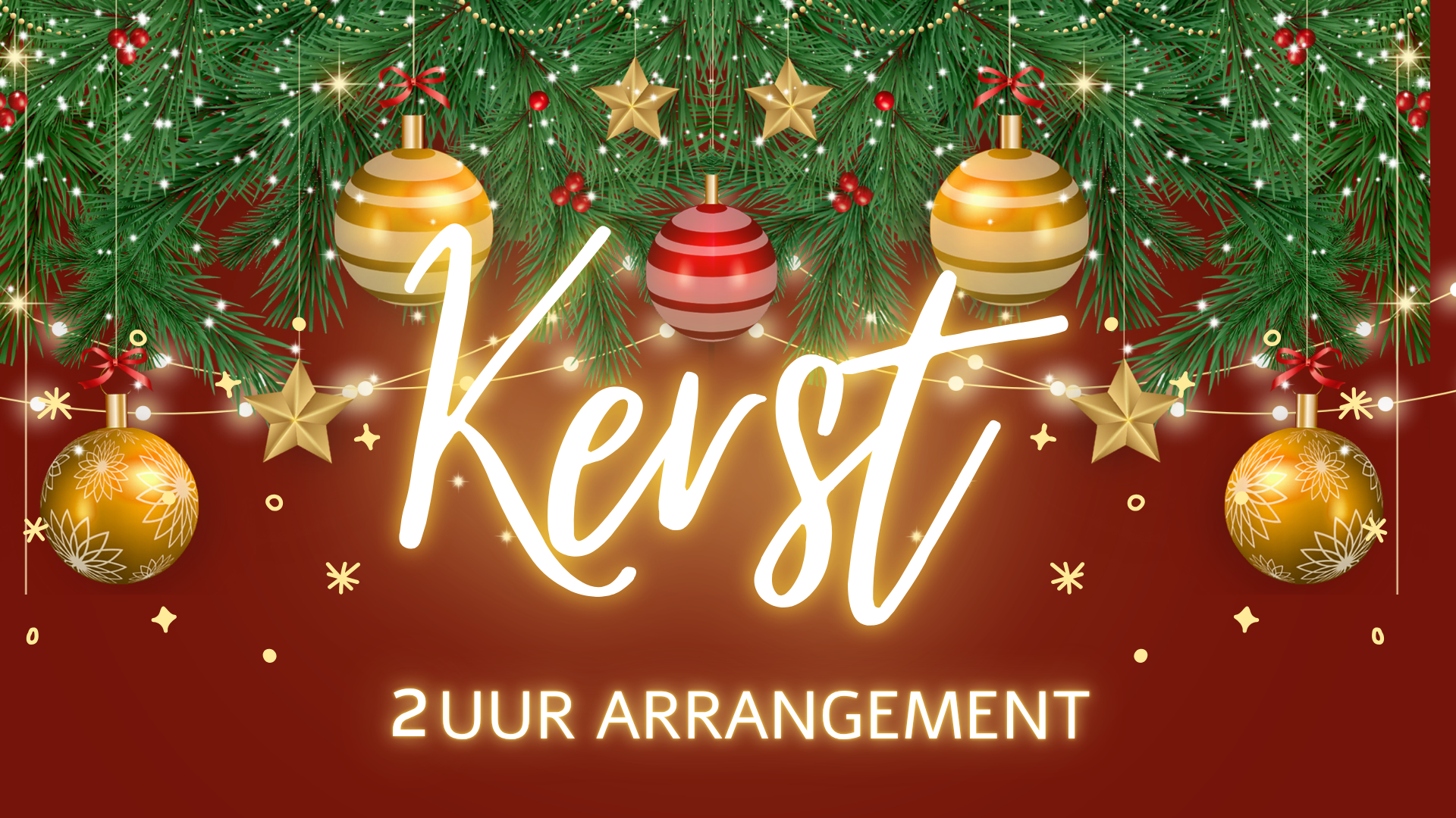 Kerstarrangement 2 uur