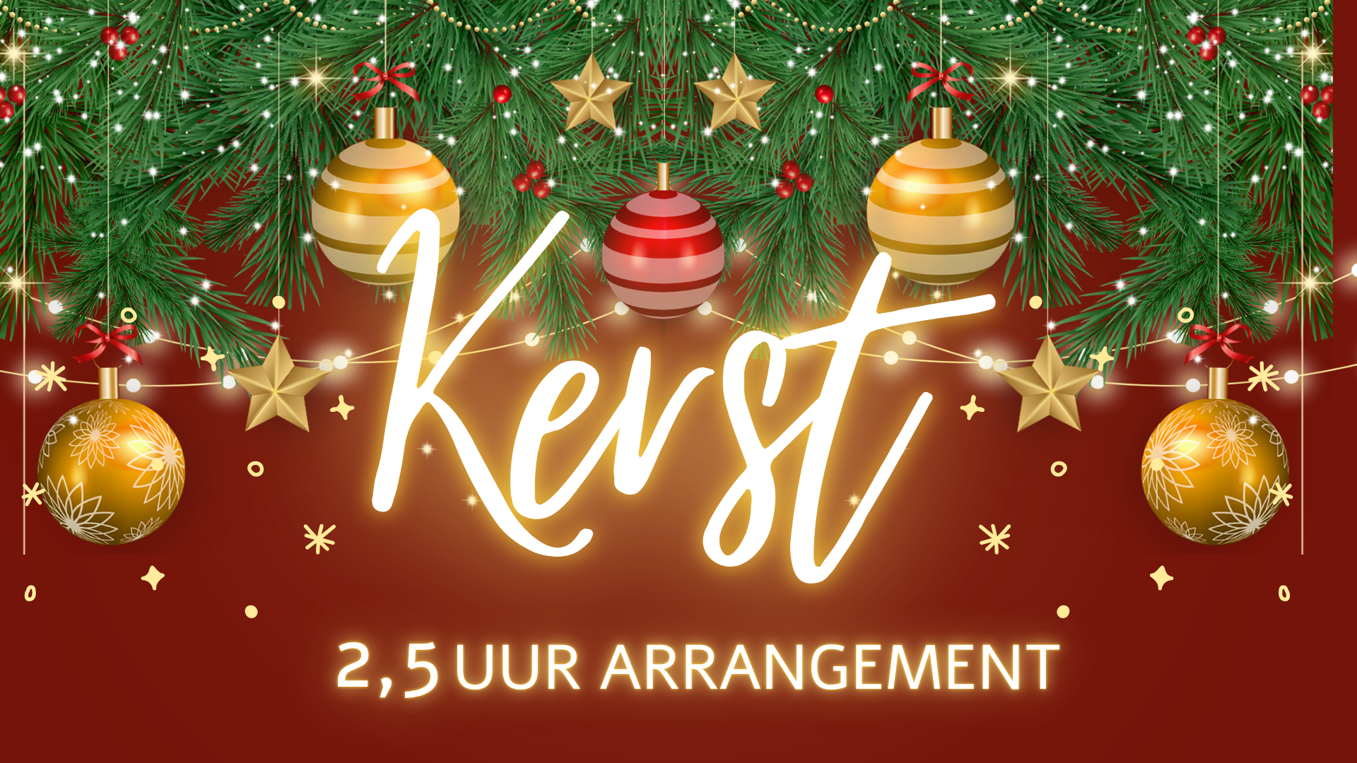 Kerstarrangement 2,5 uur