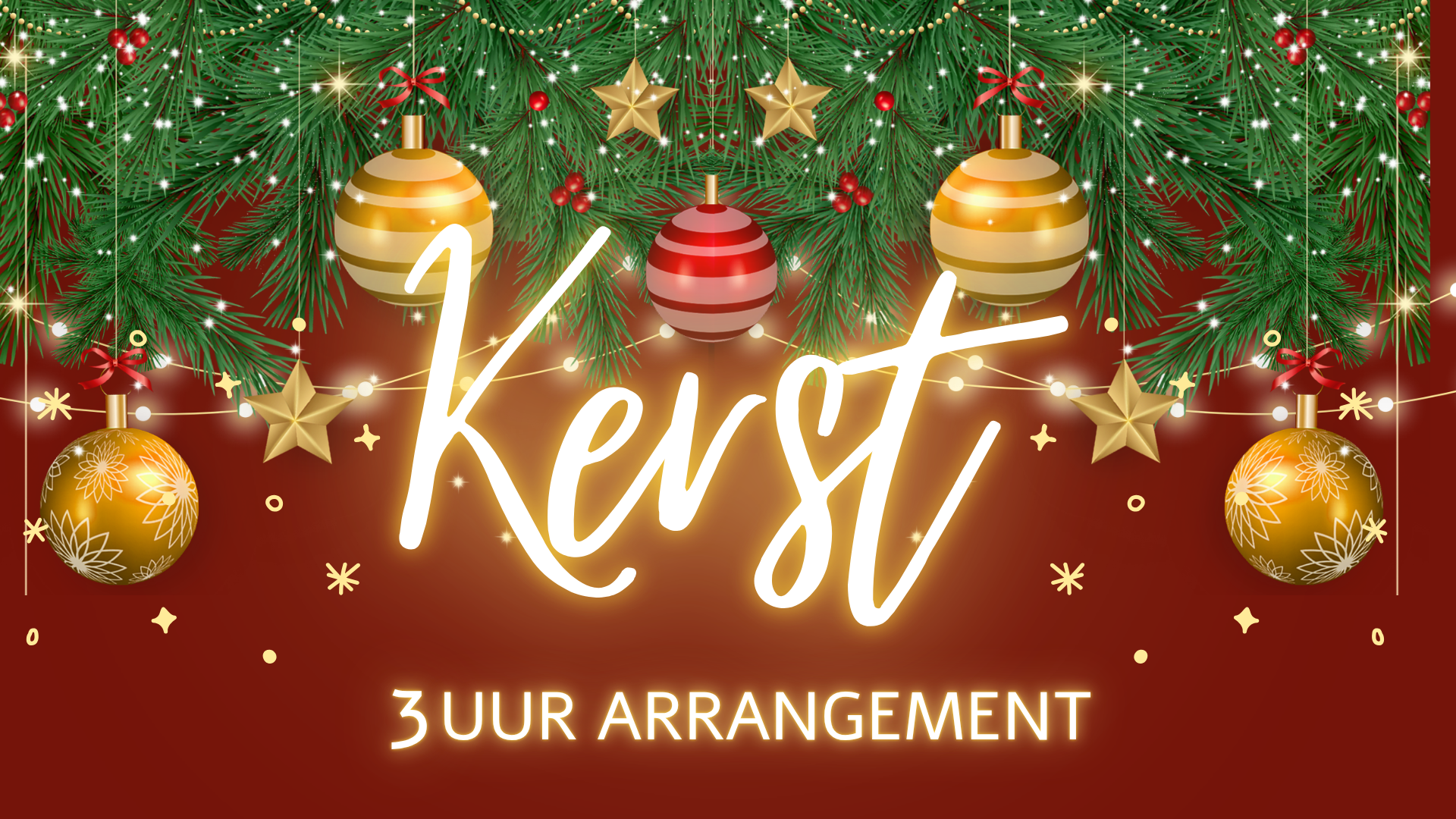 Kerstarrangement 3 uur